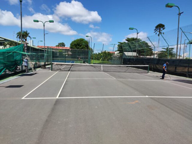 Werkzaamheden tennisbaan 5